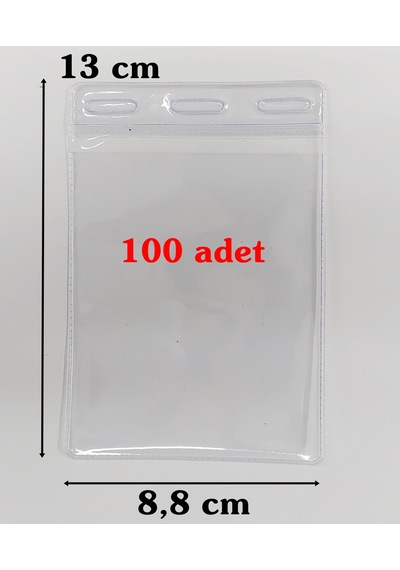 Yaka Kartı Poşeti 13X8.8 Cm 100 Adet