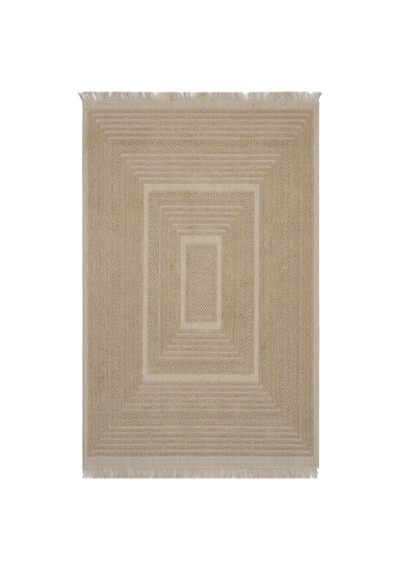 Cool Halı Rustika Bej Jüt Halı Modern Kabartma Desen Kaymaz İskandinav Tarzı Dekoratif Jüt Kilim Bej 5