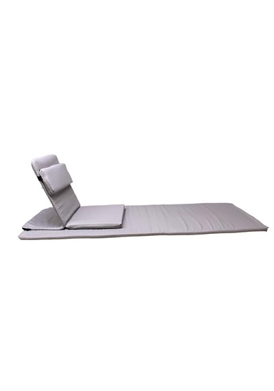 Backjack Meditasyon Sandalyesi Destekli Yer Minderi + 60x180 Kumaş Mat - Backjack 3xl Mat+backjack İkili Set Gri
