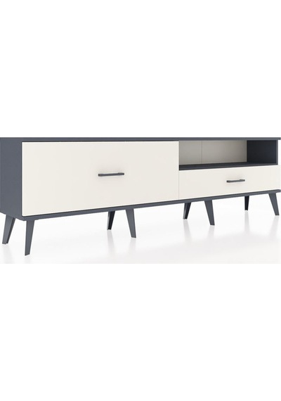 Arges Tv Ünitesi Tek Raflı 2 Çekmeceli 176x30x51 Antrasit-antrasit/aytaşı Antrasıt/aytası Arges Tv Ünitesi Tek Raflı 2 Çekmeceli 176x30x51 Antrasit-antrasit/aytaşı Antrasıt/aytası