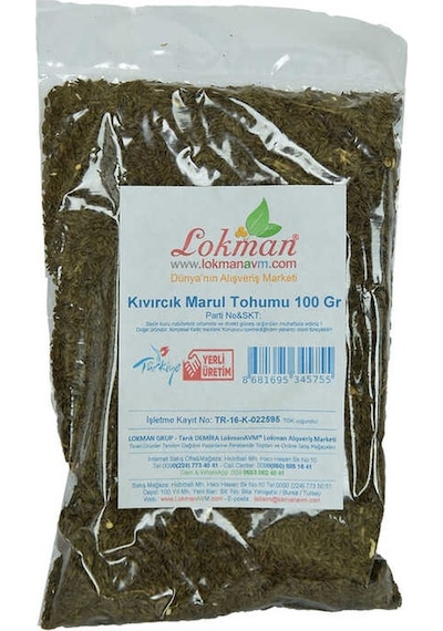 Marul Tohumu Doğal Kıvırcık 100 Gr Paket