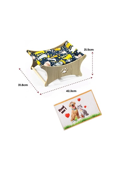Gobypet Kedi Hamağı Ve Halısı, Kedi Berjeri, Sallanan Sandalye Yatağı, Köpek Yatağı, Köpek Salıncağı Laciv