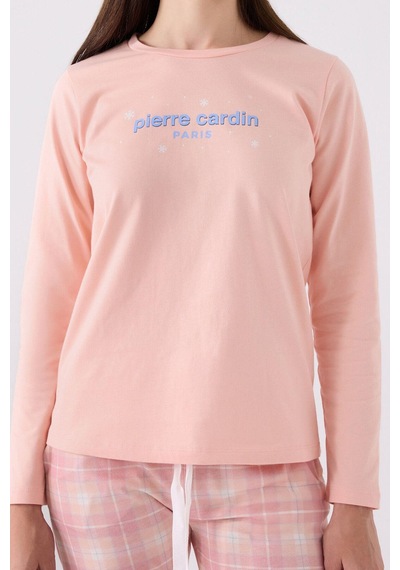Pierre Cardin Kadın Pamuklu Rahat Uzun Kollu Ekose Pijama Takım SOMON