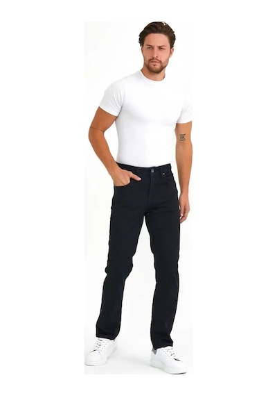 Digital Jeans Normalkesim Fermuarlı Genişpaça Yüksekbel Baba Siyah Açık Gri
