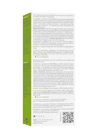 Bioderma Sébium Sensitive Karma, Yağlı Ve Akne Eğilimli Ciltler Yatıştırıcı Nemlendirici Bakım Kremi 30 Ml
