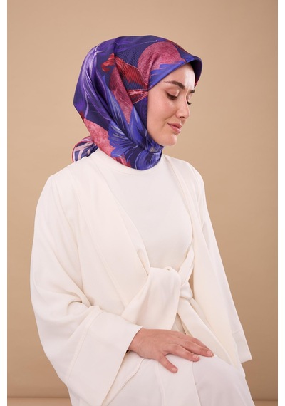 Silk Home Twill İpek Eşarp 11480-86 Morcivert, Saks, Pembe, Bordo, Mor