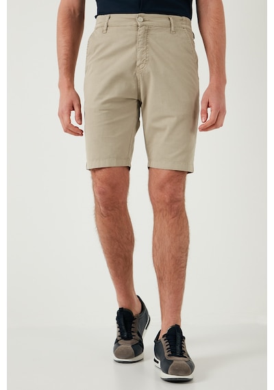 Buratti Pamuklu Slim Tapered Bermuda Erkek Şort 4503S67Smilano Bej