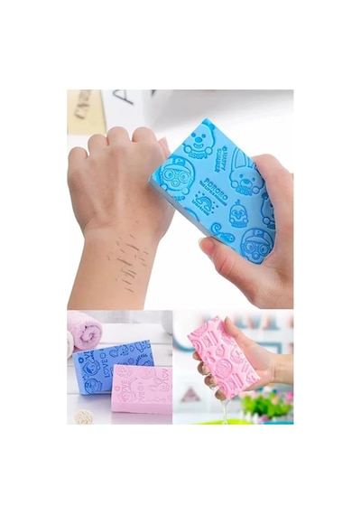 Bebek Çocuk Banyo Vücut Duş Süngeri Sihirli Vücut Ölü Deri Sökücü Vücut Masaj Peeling
