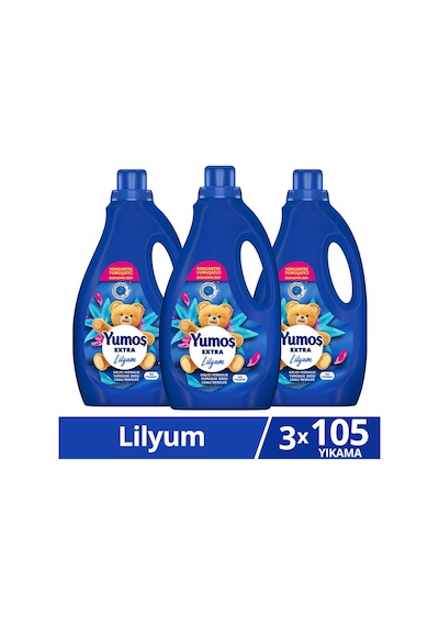 Yumoş Extra Konsantre Çamaşır Yumuşatıcısı Lilyum 105 Yıkama 2520ml X3 Diğer