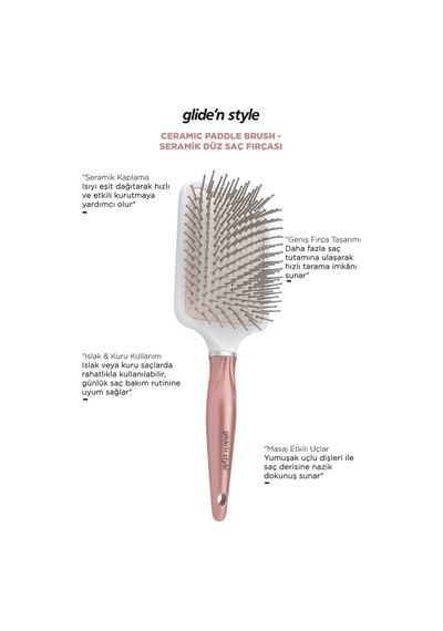 Glide'n Style Seramik Paddle Fırça