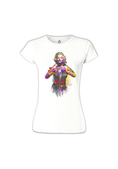Marilyn Monroe - Love Beyaz Kadın Tshirt 001