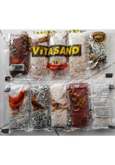 4 Adet 10 Lu Mineral Taşı Hasta Kırgın Kuş Güvercin Tavuk Ufak Parçacıklı Kil Minaral Taşı