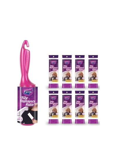 Parex Premium Tüy Toplayıcı Rulo + 8 Adet Yedek