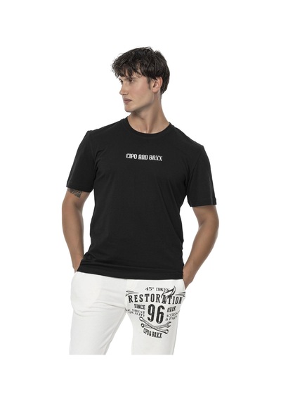 Ct787 Büyük Sırt Marka Baskılı Erkek T-shirt 001