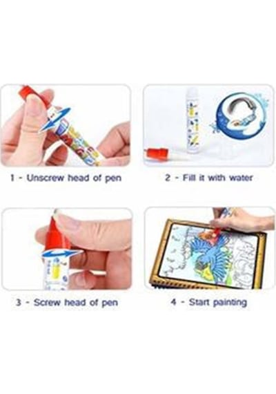 Magic Water Sihirli Boyama Kitabı 2'Li Set - Orman Diyarı Ve Hayv