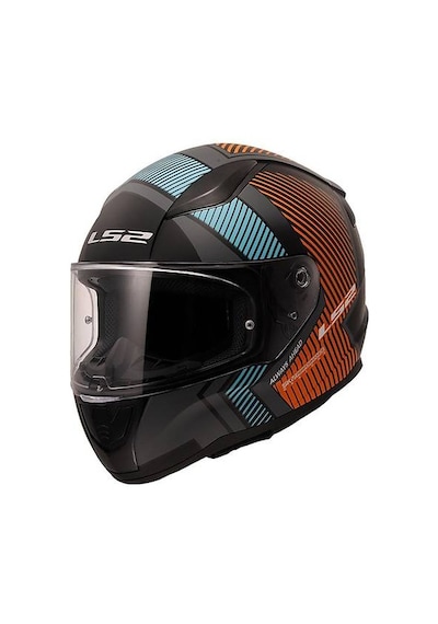 Ls2 Rapıd Extra Motosiklet Kaskı Mat Gri-Neon Turuncu