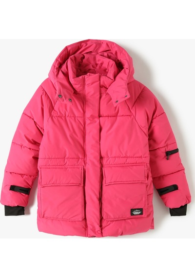 Koton Oversize Kapşonlu Şişme Mont Kapaklı Cepli Pembe 4wkg00021aw 4WKG00021AW293 Gülkurusu Koton Oversize Kapşonlu Şişme Mont Kapaklı Cepli Pembe 4wkg00021aw 4WKG00021AW293 Gülkurusu