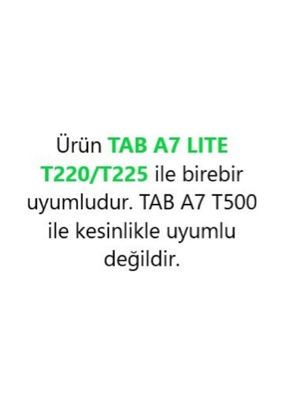 Samsung Galaxy Tab A7 Lite T220 - T225 Uyumlu Şeffaf Transparan Yumuşak Silikon Tablet Kılıfı Kılıf
