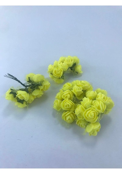 FdayAksesuar Sarı Renk Lateks Çiçek 1 Paket FRDY15747