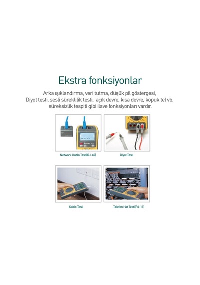 Proskit Mt-1620 5'in1 Çok Fonksiyonlu Dijital Multimetre