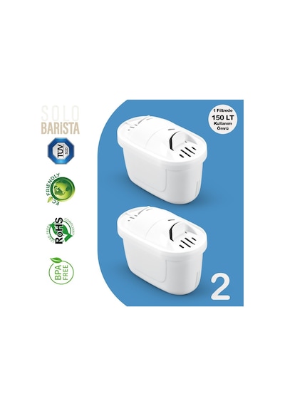 Brita Maxtra+ Pro Uyumlu Purepro Su Arıtma Surahi Filtresi 2 Adet