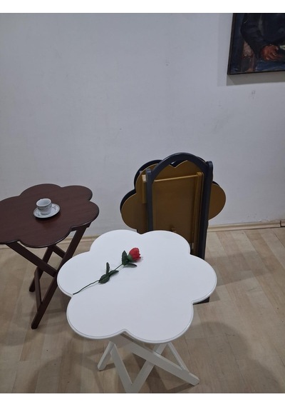 Zigon Çanta Papatya 90650 Dörtlü Model Ahşap Mdf Parlak 4 Renk Uyumu El Yapım Çok Renkli