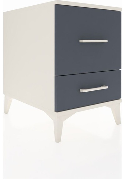 Kronos Komodin 2 Çekmeceli 44x59x64 Aytaşı-antrasit Aytaşı