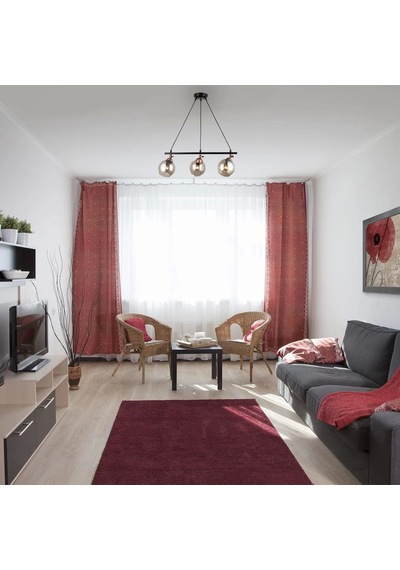 Serta 3'lü Sıralı Siyah Bakır Avize Çok Renkli