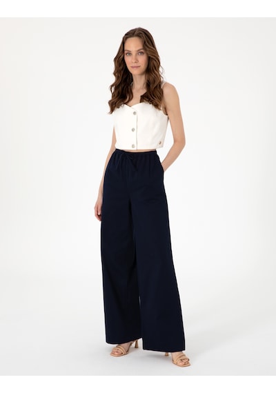 Pierre Cardin Kadın Lacivert Pantolon Kanvas-chino 50313136-vr033 Lacivert