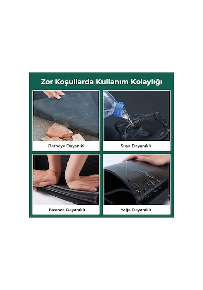 50x100 Cm İzole Halı 2 Mm 1 Kv Elektrik Yalıtkan Paspas İş Güvenliği Pano Önü Halısı 50100