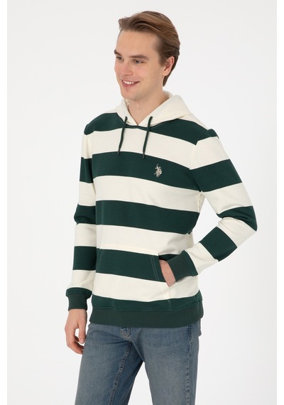 U.s. Polo Assn. Erkek Koyu Yeşil Sweatshirt 50316366-vr079 Koyu Yesıl