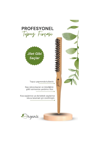 Elsa Professional 0,33 Organik Topuz Fırçası