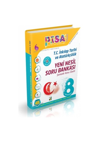 Pisa 8.sınıf Yeni Nesil İnkılap Tarihi Ve Atatürkçülük Soru Bankası - 2021
