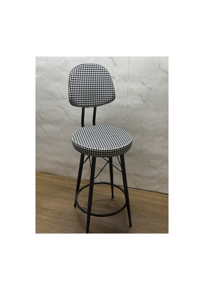 Has Bar Sandalyesi Kazayağı Renk 75 Cm Siyah 100 Cm İle 110 Cm Arası Olan Ada & Masalara Uygundur Beyaz