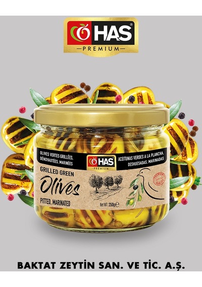 Has Premium Izgara Yeşil Zeytin Çekirdeksiz Marine 300 G