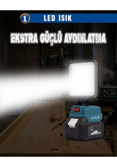 Chelikbei Eea389 Akülü 10 Lu Set Led Işık +lazer Metre +somun Sıkma + Dekupaj + Oto Yıkama + Sunta Kesme + Darbeli Vidalama + Spral + Kırıcı Delici Matkap + Çok Fonksiyonlu Taşlama