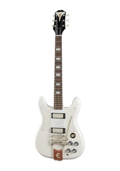 Epiphone Crestwood Custom Tremotone Elektro Gitar Polaris White