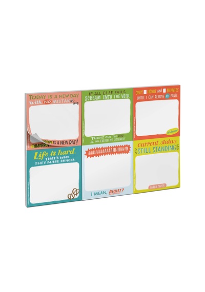 Em & Friends Daily Struggle Yapışkan Not Paketi, 6 Yapışkan Not Pedi Seti, 6,3 X 6,3 Cm Ve 40 Yaprak