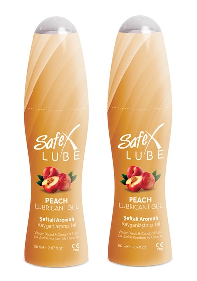 Safex Lube Kayganlaştırıcı Jel Şeftali 2 x 85 ML