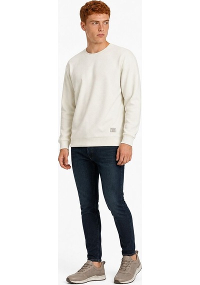 Loft Loose Fit Erkek Sweatshirt Lf2044263 Q1.v1 Ekru