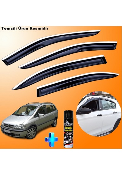 Opel Zafira Cam Rüzgarlığı Abs Nikelajlı Mügen Cam Rüzgarlığı 2000-2011 Arası + Ebrayn 500ml Lastik Parlatıcı