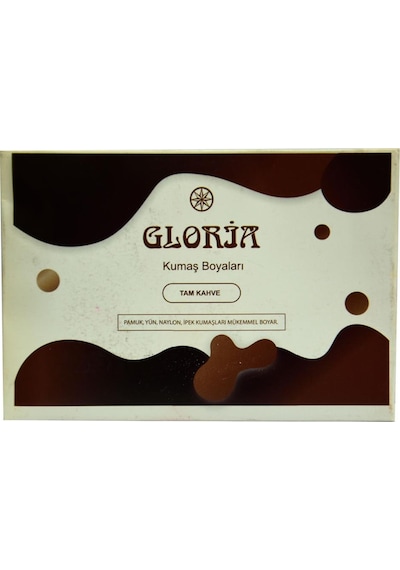 Gloria Tam Kahve Rengi Pamuk Yün Naylon İpek Kumaş Boyası 10Gr