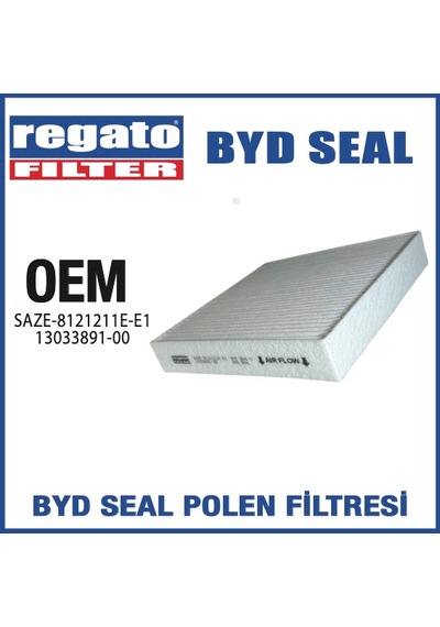 Regato Filter Byd Seal Sedan Polen Kabin Filtresi Oem Kalitesinde