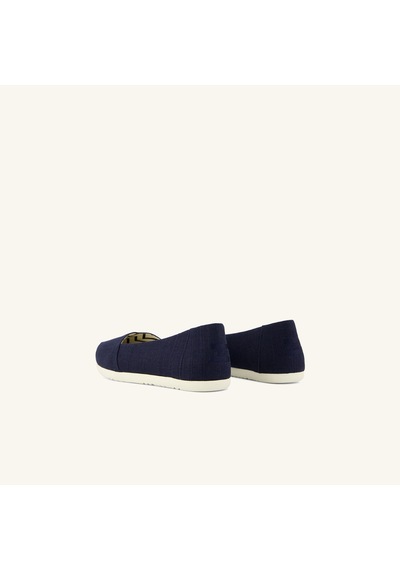 10023039 Navy Babet Kadın 10023039 10023027 Toms Alpargata Ballet Heritage Canvas 10023039 Navy