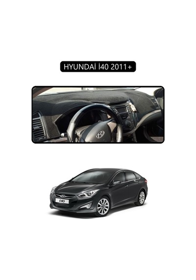 Hyundai İ40 2011+ İ30 Torpido Koruma Halısı Siyah Kenar