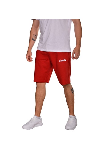 Diadora Mesa - Pamuklu Kırmızı Spor Şort - Dıadoramesa