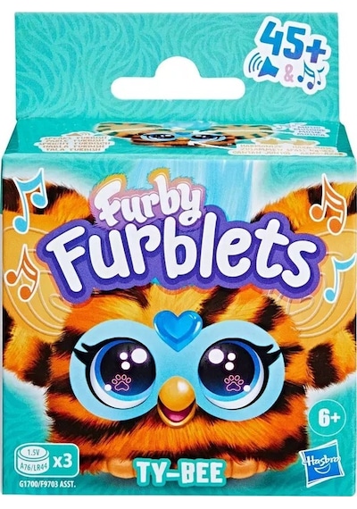 Furby Furblets Ty-bee İnteraktif Mini Peluş 45+ Ses 6 Yaş+ Beyaz