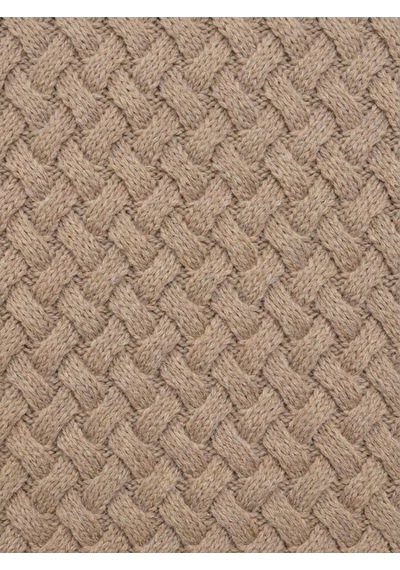 Regular Long Crop Kadın Kazak Camel