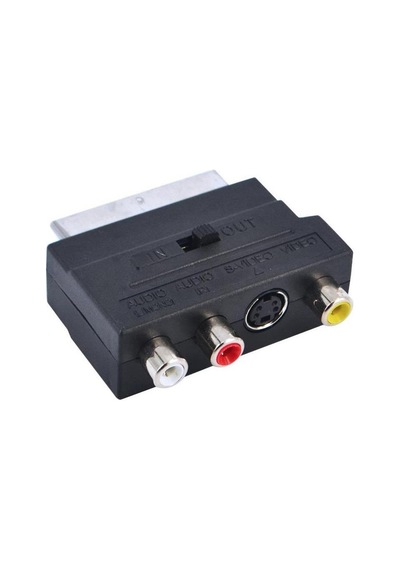Scart To Rca Skart Tos Av Svideo Çevirici Set + Rca Kablo + Scart Kablo