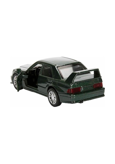 Mercedes-benz 190e Işıklı Sesli Metal 1:36 Çek-bırak Mekanizmalı Kapıları Açılabilir Oyuncak Araba Yeşil